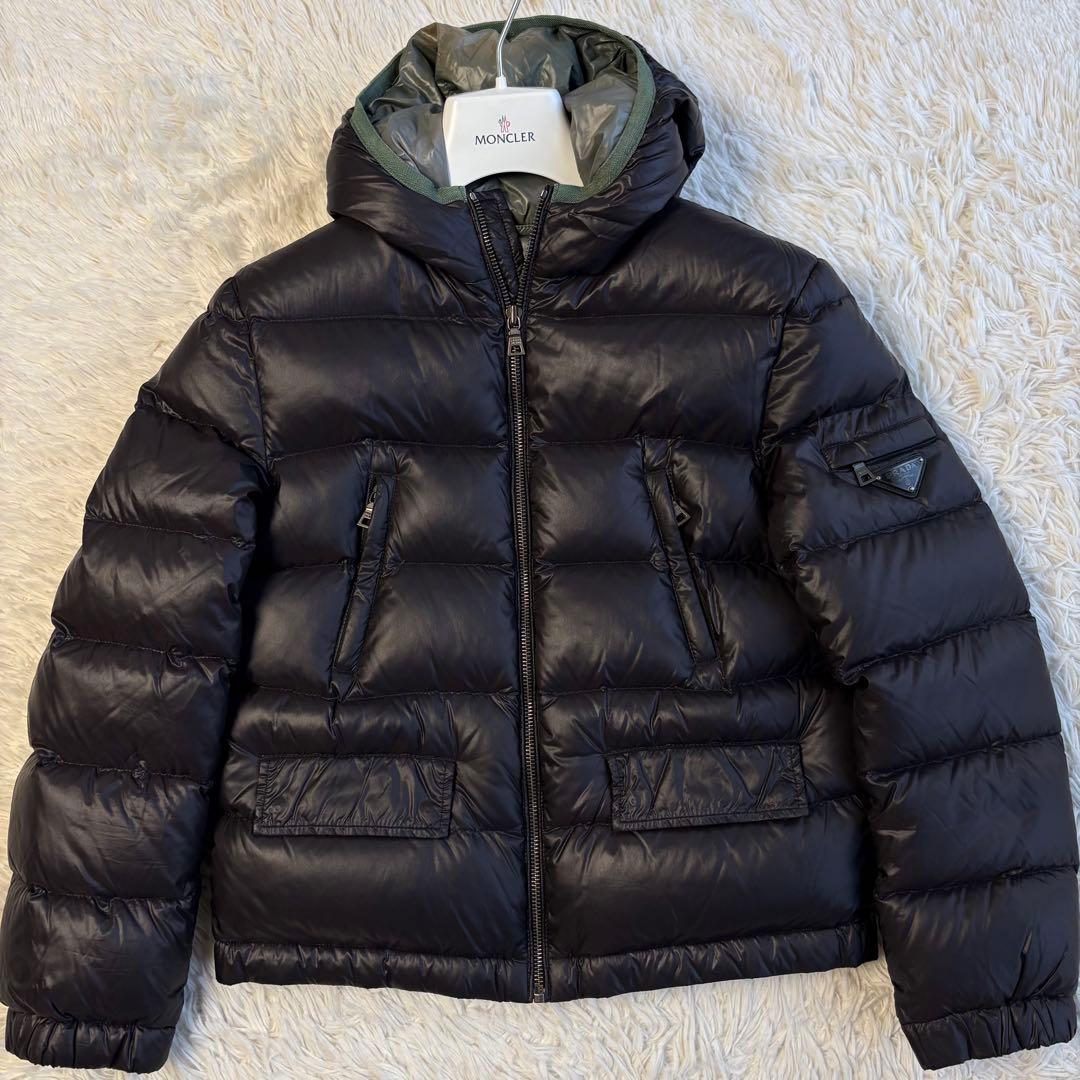 PRADA ダウンジャケット 三角ロゴプレート キッズ10 レディースXS相当