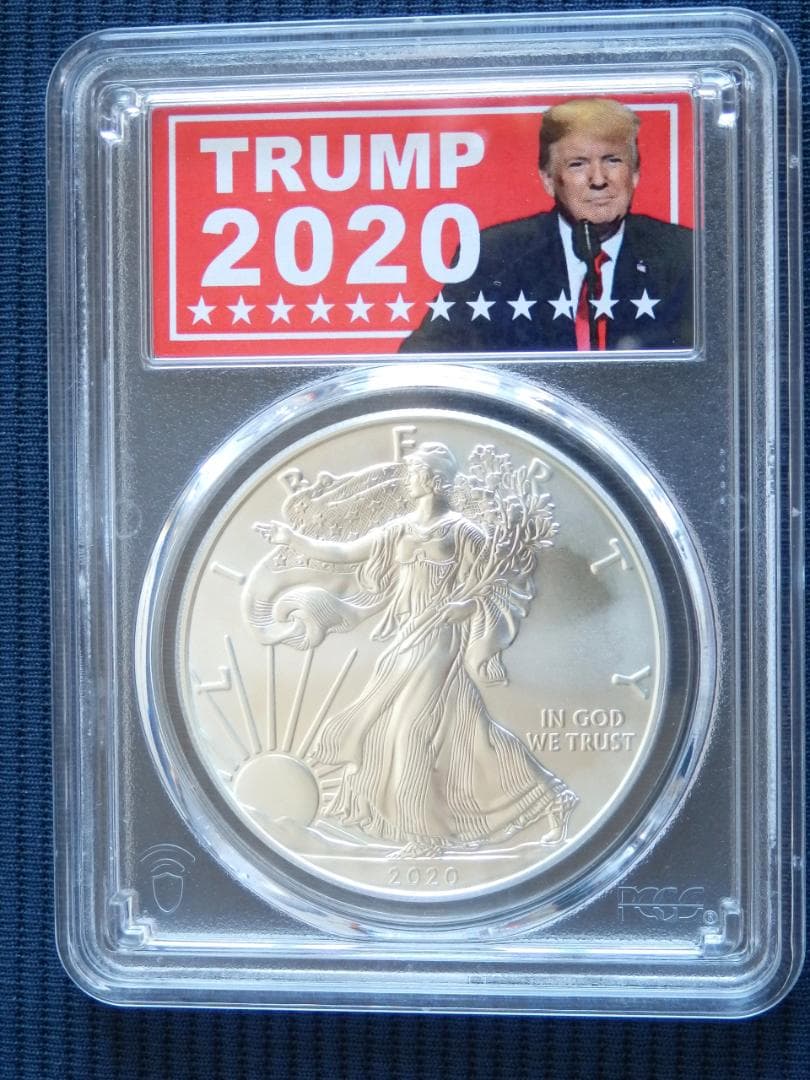 2020シルバー・イーグル・1ドルプルーフ銀貨PR70DCAM/トランプラベル 楽天市場】【PCGS MS70】 シルバー トランプ大統領 イーグル銀貨 1