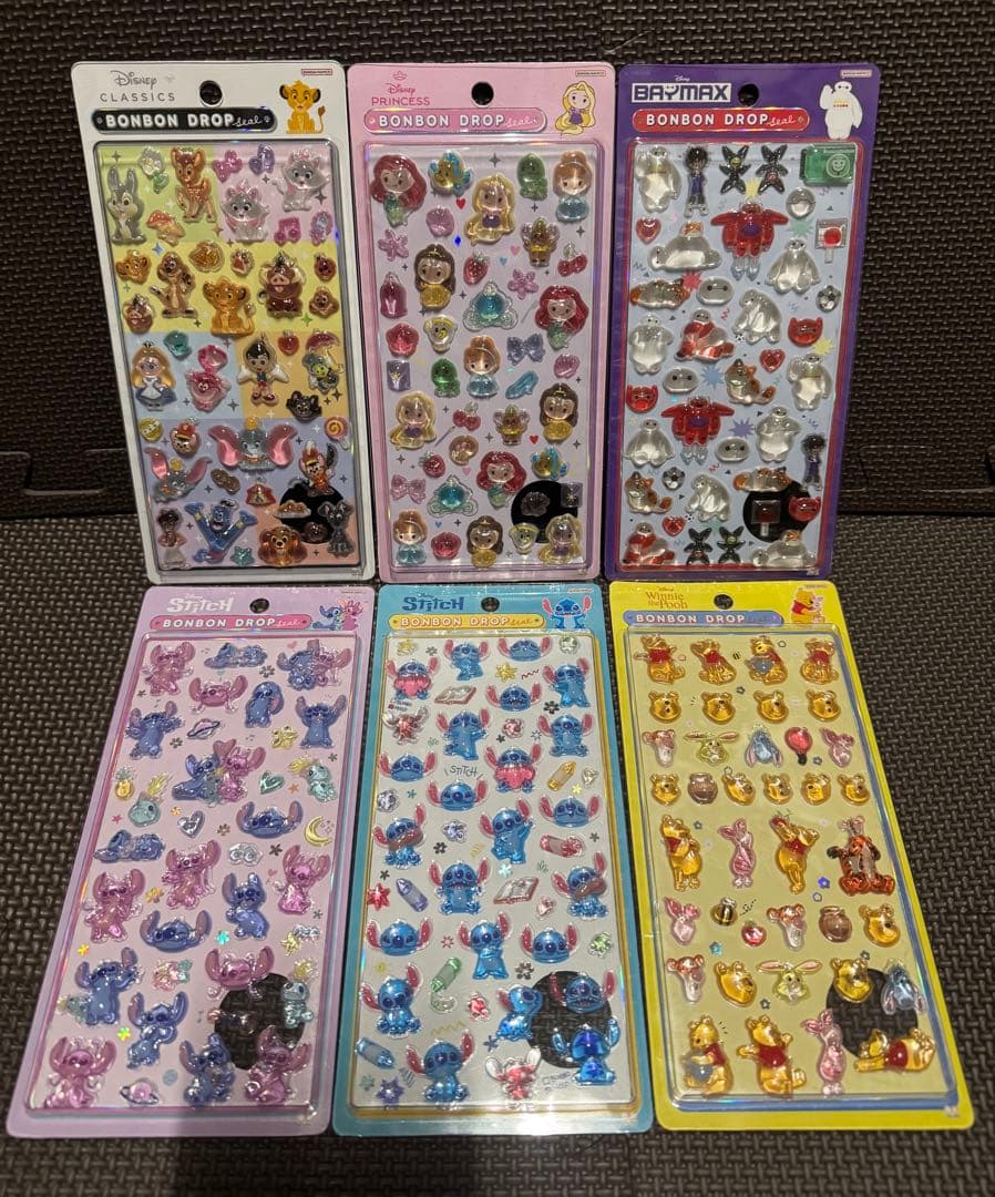 正規品 ディズニーボンボンドロップシール6枚セット 楽天市場】ディズニー ボンボンドロップシール 6柄 [M便 1/6