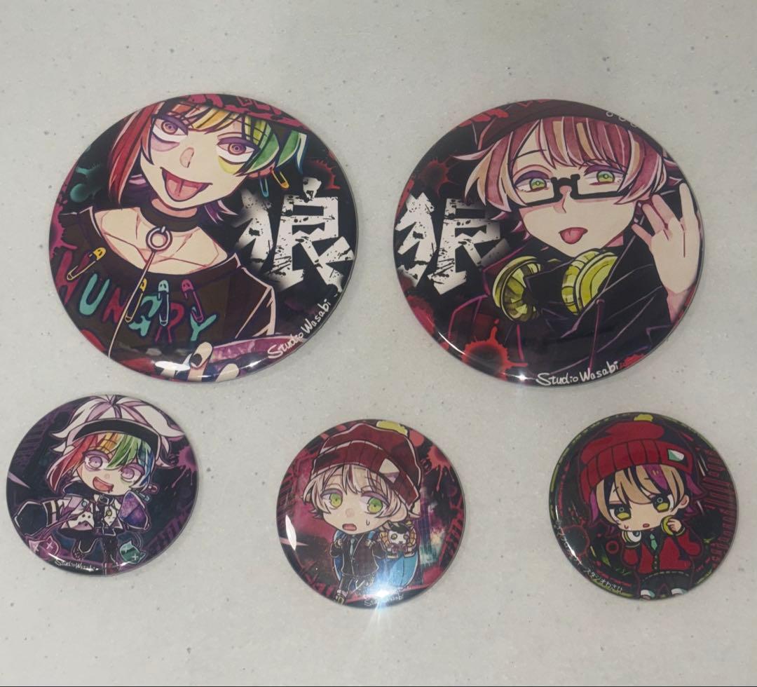 狼ゲーム ユキナリ リンタロウ 缶バッジ - メルカリ