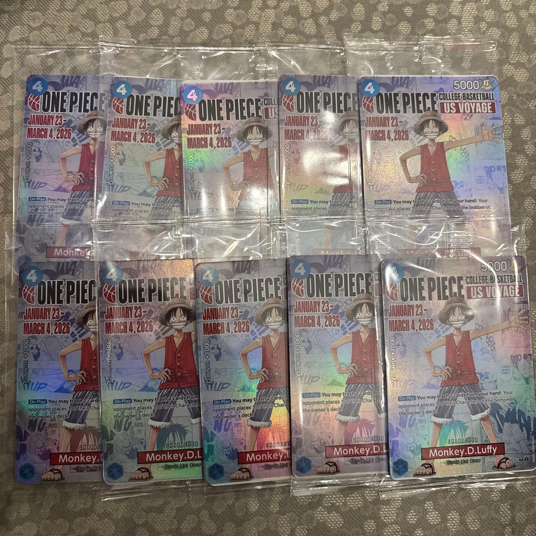 ワンピース モンキー・D・ルフィ アメリカ大学バスケ限定プロモ 未開封