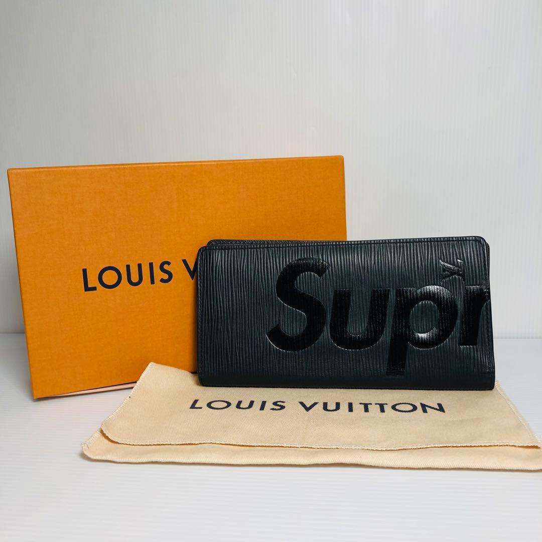 美品　ルイヴィトン×シュプリーム 長財布 エピ ポルトフォイユブラザ