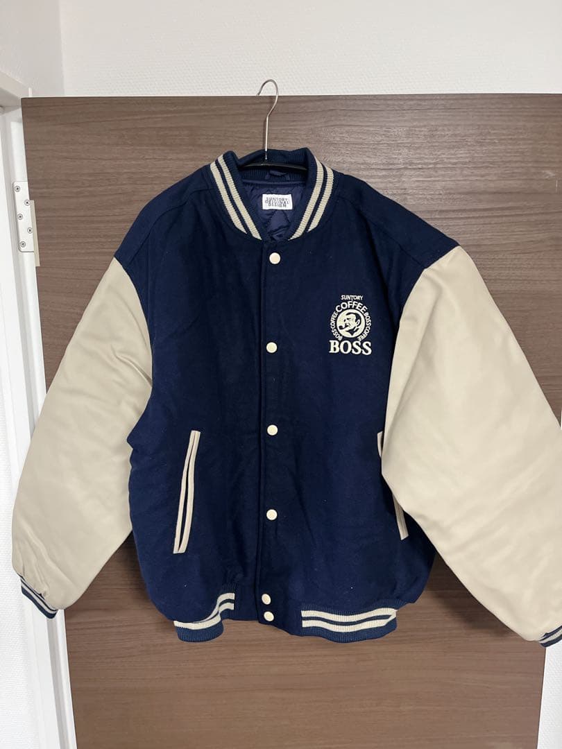 美品 BOSS SUNTORY COFFEE ジャケット ボスジャン 革