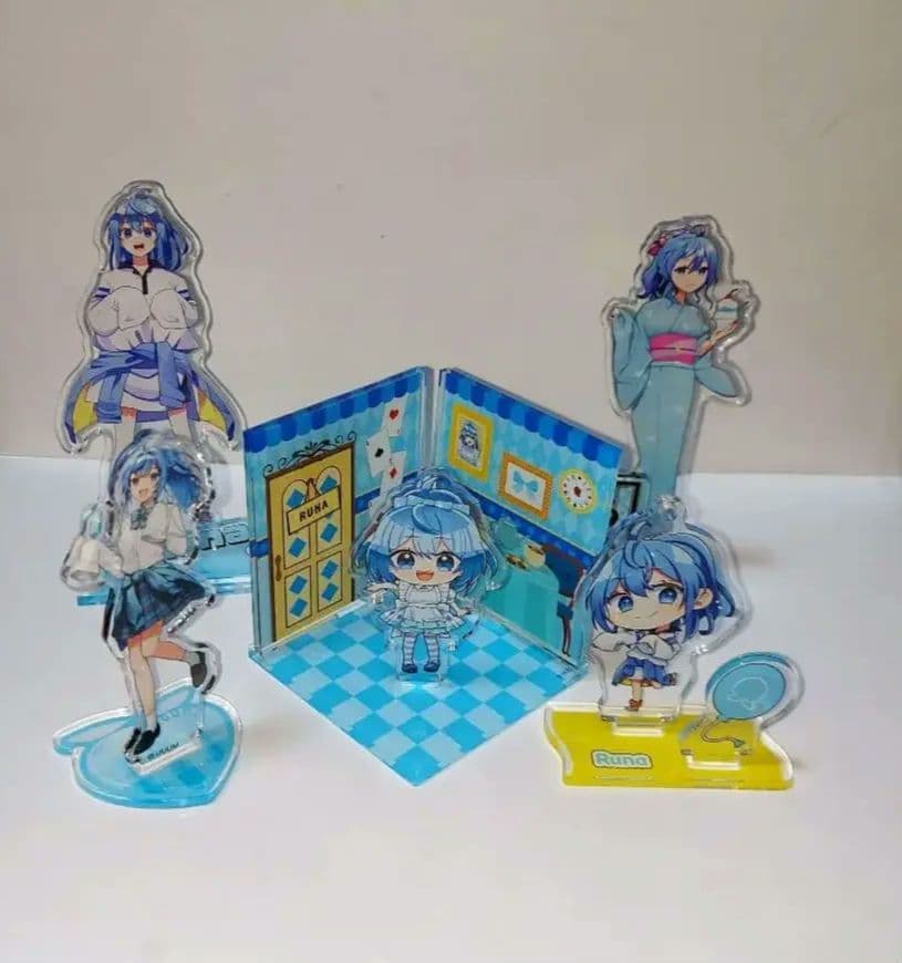 カラフルピーチ からぴち るな アクリルスタンド セット - メルカリ