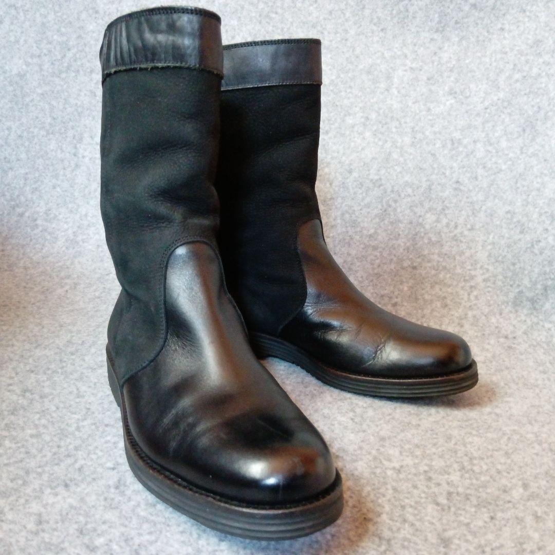 23.5cm ワイズ ヨウジヤマモト ブーツ ブラック