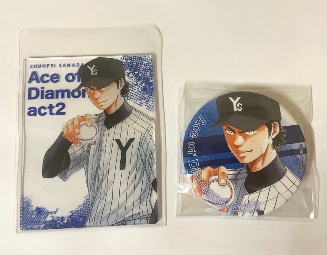 ダイヤのA 真田俊平 アクリルカード 缶バッジ - メルカリ