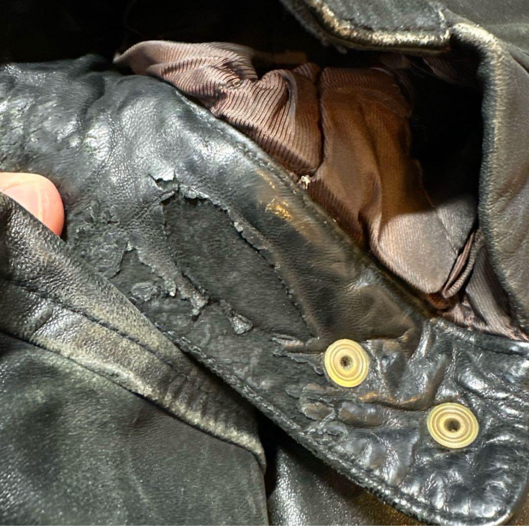 80s- NAUTICA A2 レザージャケット XL 短丈 海外ストリート - メルカリ