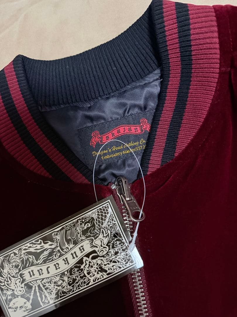 未使用 別珍 Skajan 狐 花 日本限定 スカジャン vintage 美品 - メルカリ