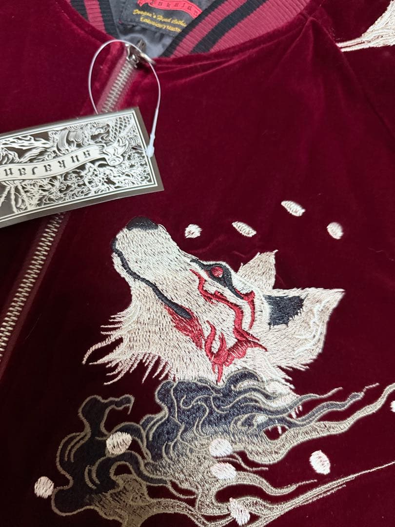 未使用 別珍 Skajan 狐 花 日本限定 スカジャン vintage 美品 - メルカリ