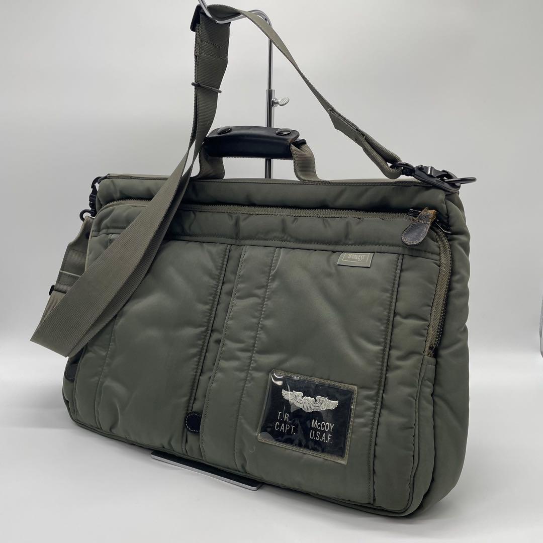 REAL McCoyS HARVEST LABELショルダーバック カーキ