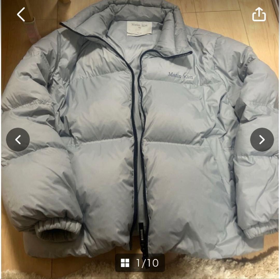 綺麗です。Matin Kim マーティンキム ダウンジャケット グレー