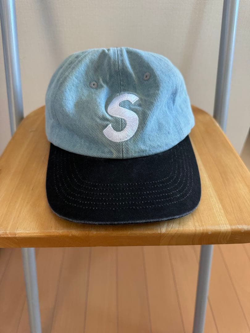 Supreme Washed Denim S Logo 2-Tone Cap - メルカリ