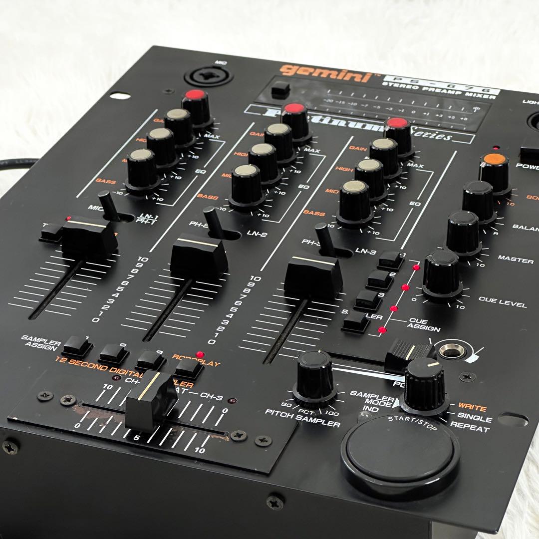 通電OK！✨ gemini PS-676 ミキサー DJ サンプラー - メルカリ