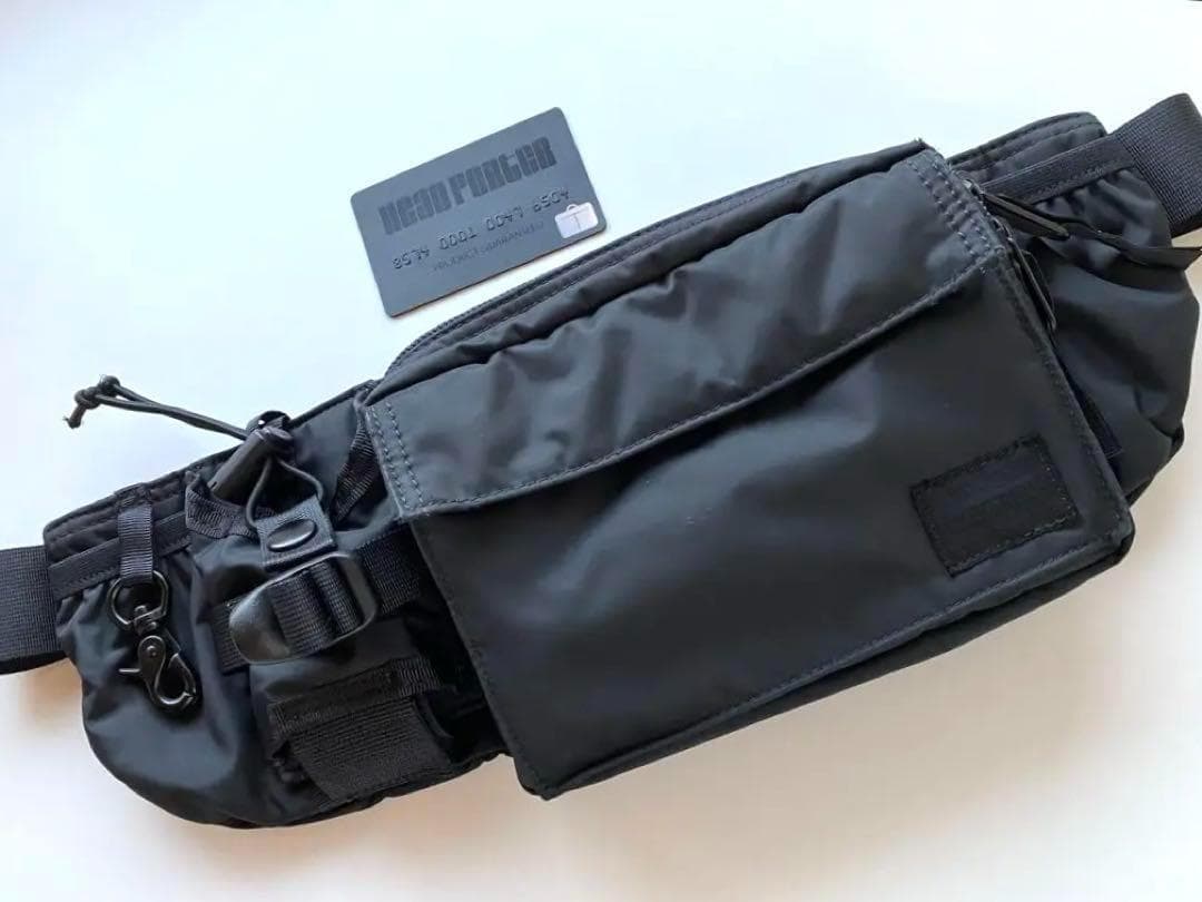 藤原ヒロシ】ヘッドポーター HEAD PORTER ボディバッグ カード付き