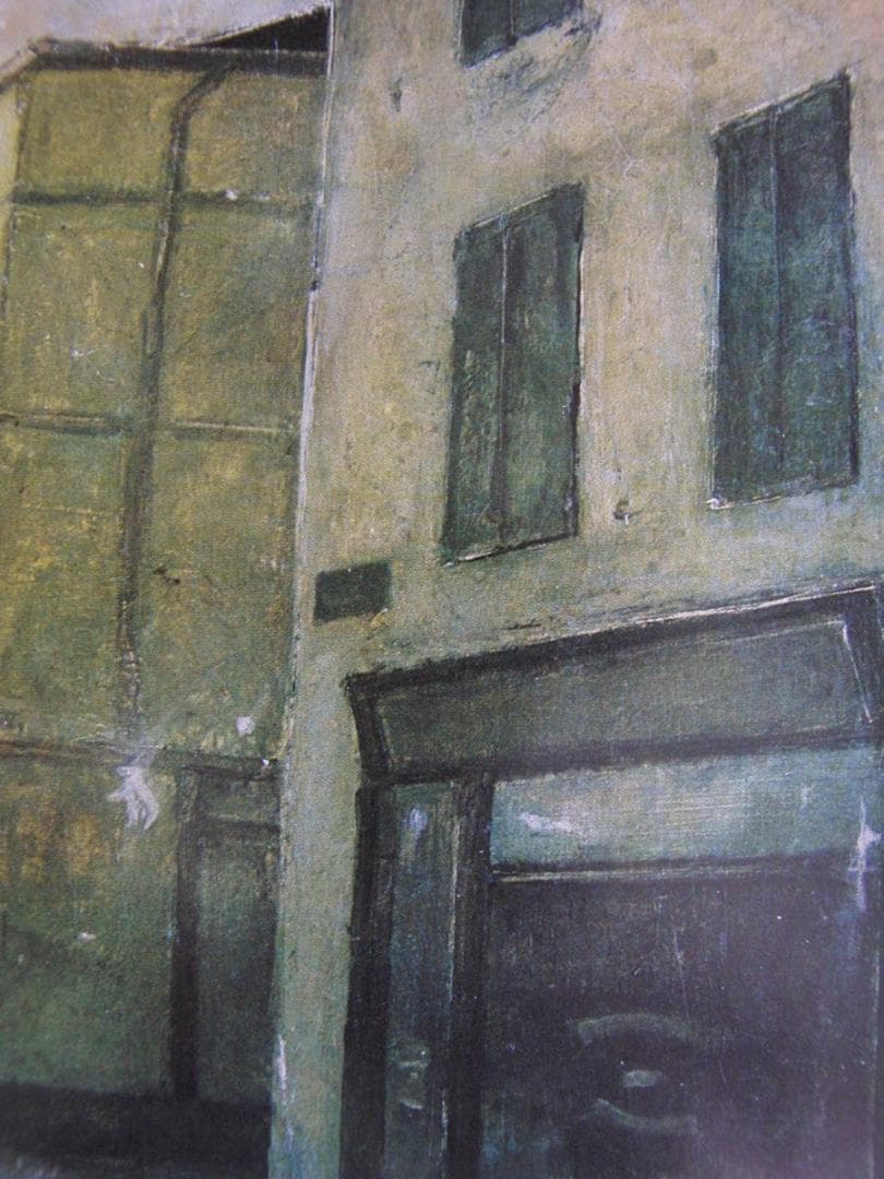 ベルナール・ビュッフェ、【Rue de village】、希少な額装用画集より