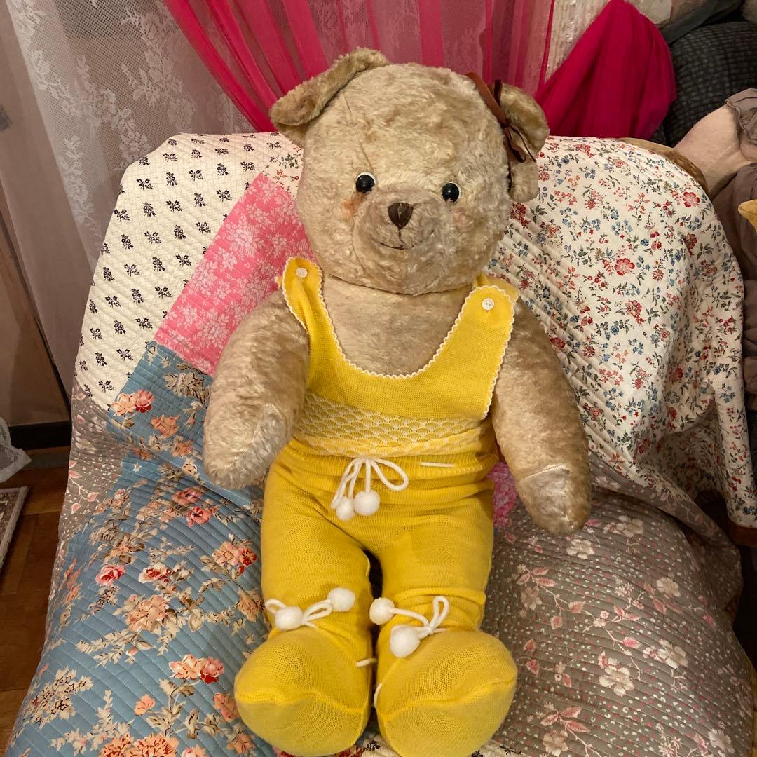 【土日セール】とても大きなオランダベア80センチビンテージベアアンティークベア