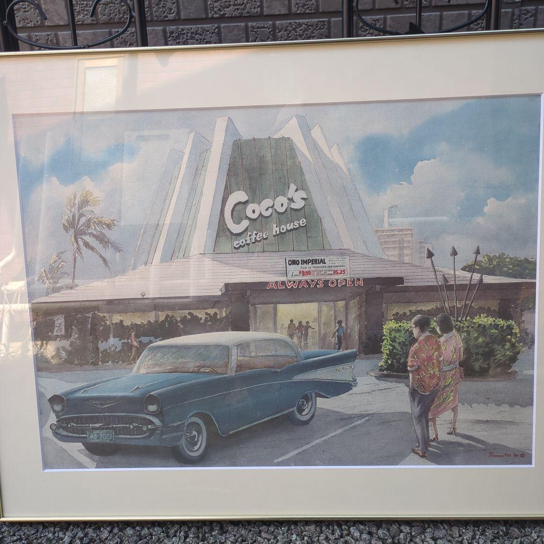 Coco's Coffee House 水彩画 1990年