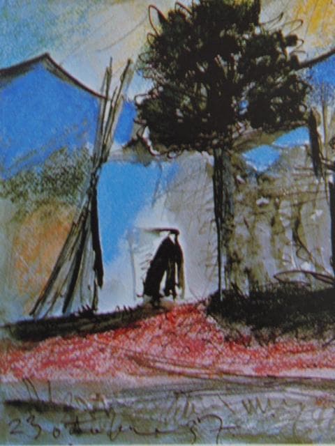 ピカソ(PICASSO)【風景の前の馬】、高級画集画、状態良好、新品高級