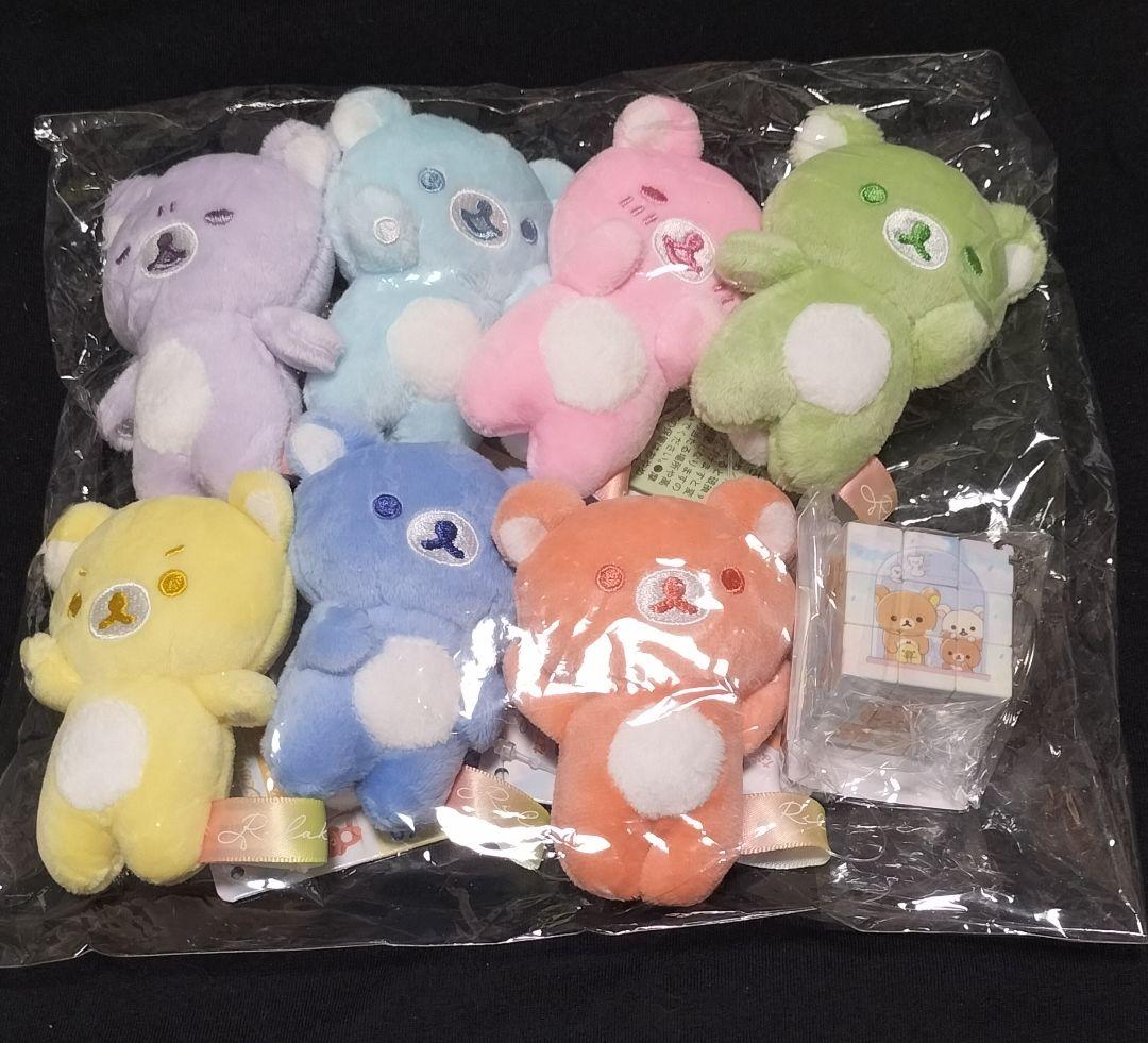 リラックマ　雨のち晴れ　なないろてのりぬいぐるみ　全7色セット　ノベルティ付 楽天市場】サンエックス リラックマ 雨のち晴れのリラックマ なないろ