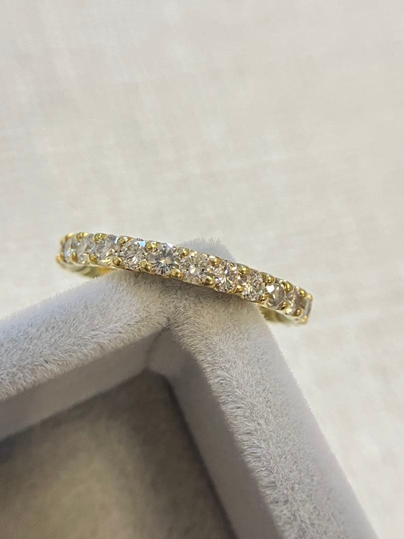 ダイヤモンド　エタニティリング　k18 1ct 12号