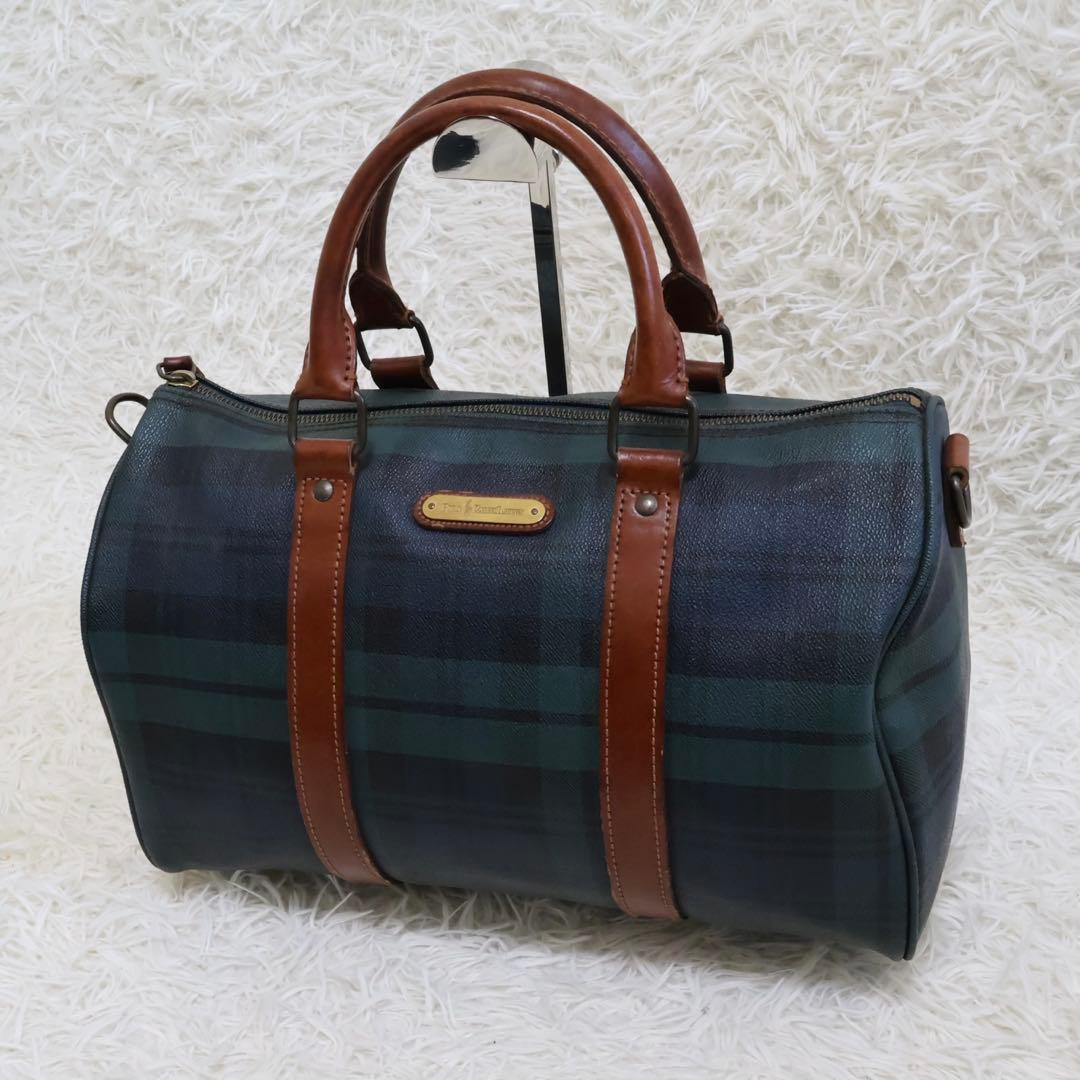 ポロラルフローレン　ボストンバッグ　チェック柄 POLO RALPH LAUREN(ポロラルフローレン) 90'sチェック柄ボストンバッグ