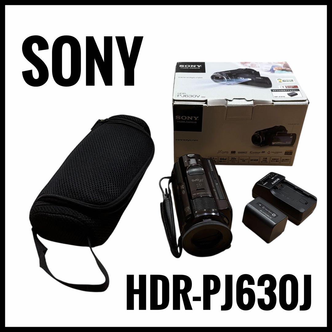 SONY 】HDR-PJ630J ビデオカメラ 本体 美品 動作確認済 - メルカリ