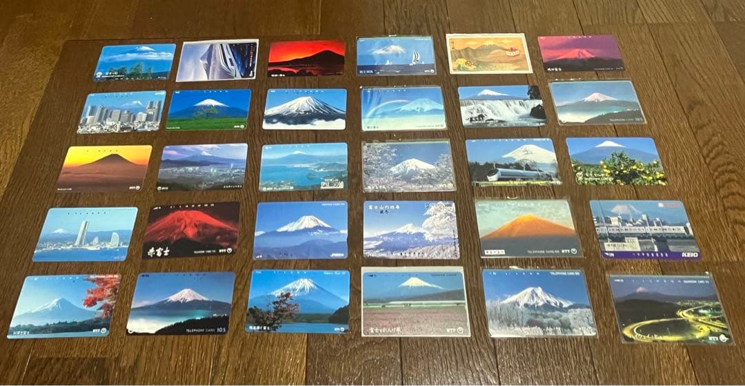 富士山テレフォンカードセット 全30枚