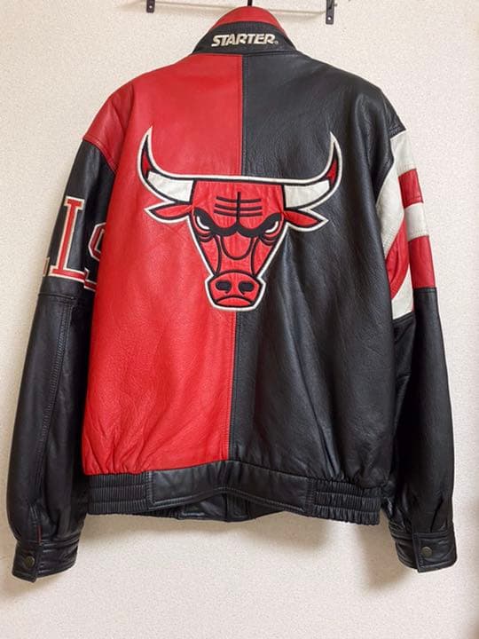 スターター製 シカゴブルズレザージャケット 90s [スペシャルセール