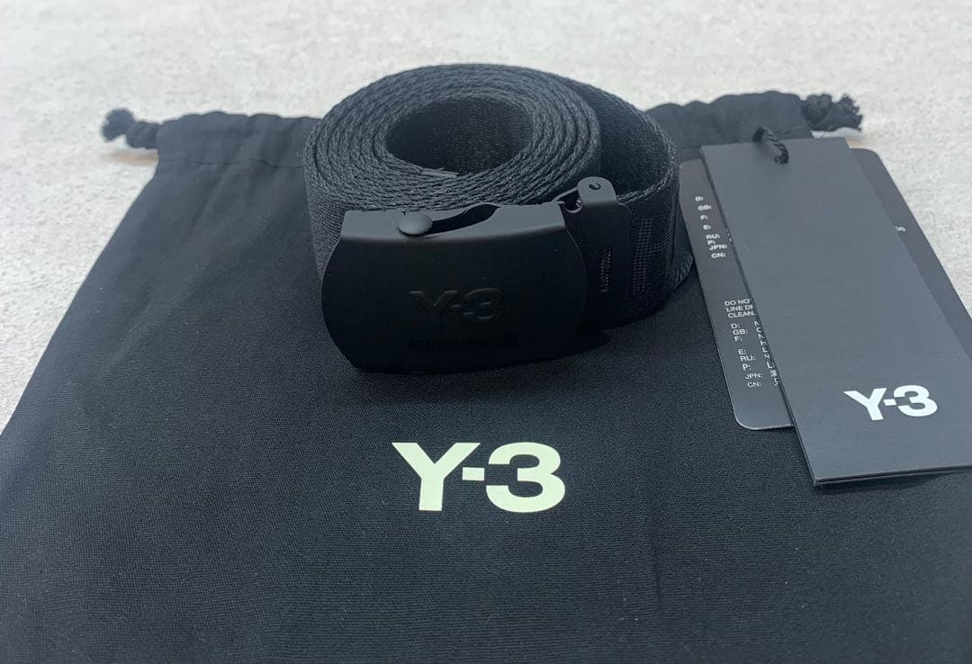 Y-3 NEIGHBORHOODブラック ベルト HOOD刺繍 収納袋付き
