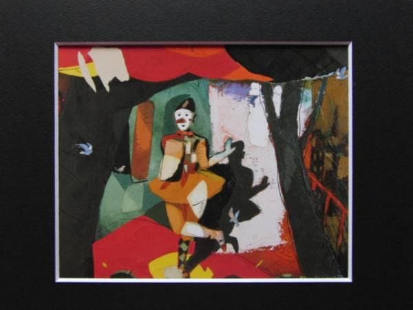 松井ヨシアキ、森、希少な額装用画集より、美品、新品額装付