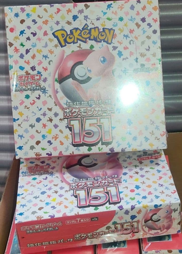 ジ*レ様 ポケモンカード 151　未開封　 2 ボックス　シュリンク有り ポケモン151未開封BOXシュリンク付き