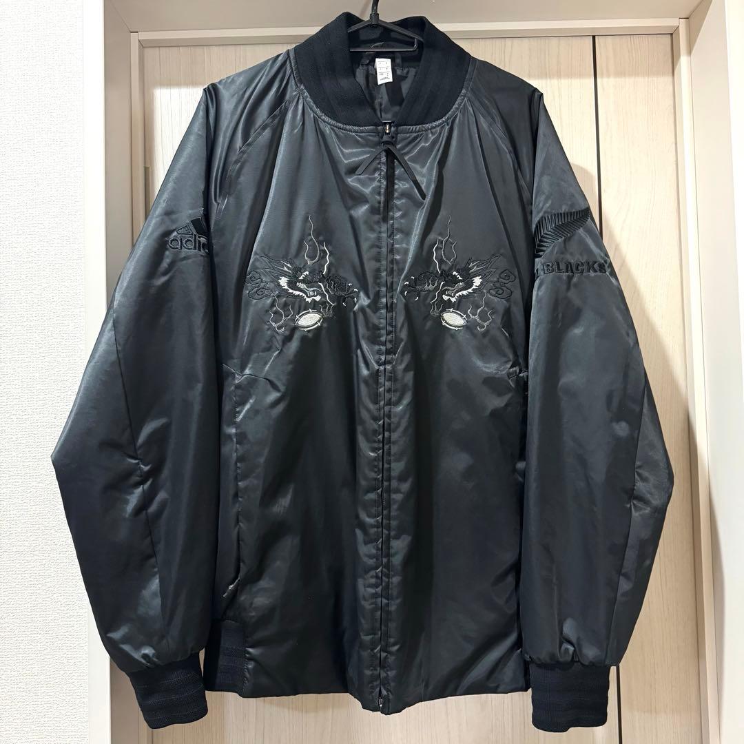 adidas ALL BLACKS スカジャン 刺繍 Lサイズ ラグビー