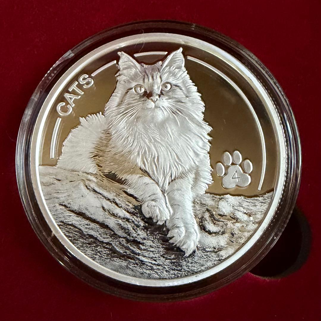 レア☆2025 1oz フィジー キャット 猫 銀貨 純銀 シルバー