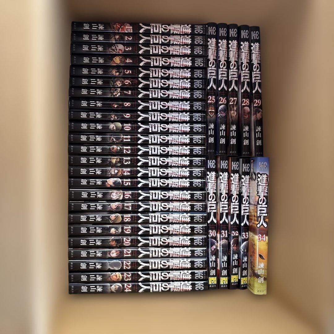進撃の巨人全34巻セット - メルカリ