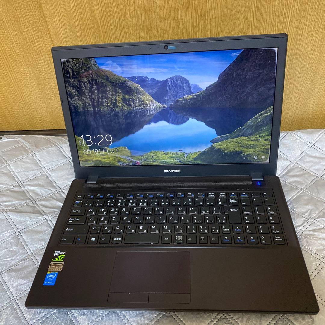 FRONTIERノートPC 15.6インチWindows 10 リカバリソフト付