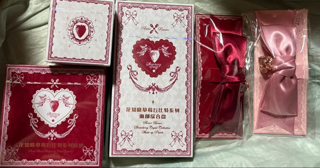 フラワーノーズ アイシャドウ プレストパウダー リップ ヘアピン