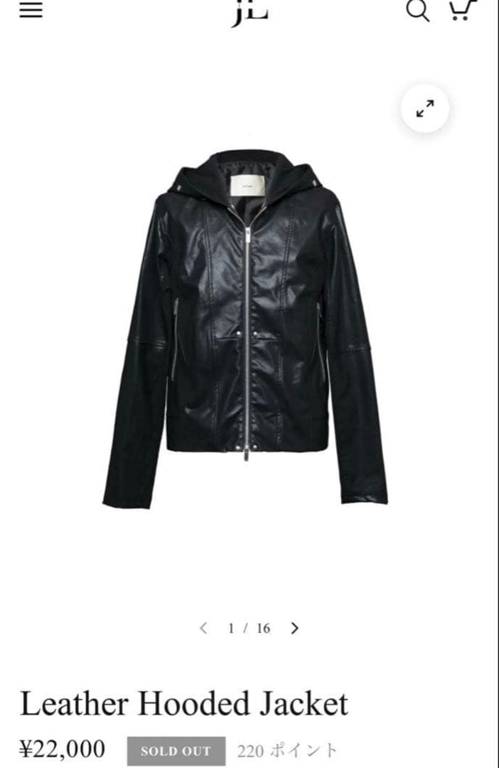 ジャケット・アウター Jentlouis Leather Hooded Jacket Lsize