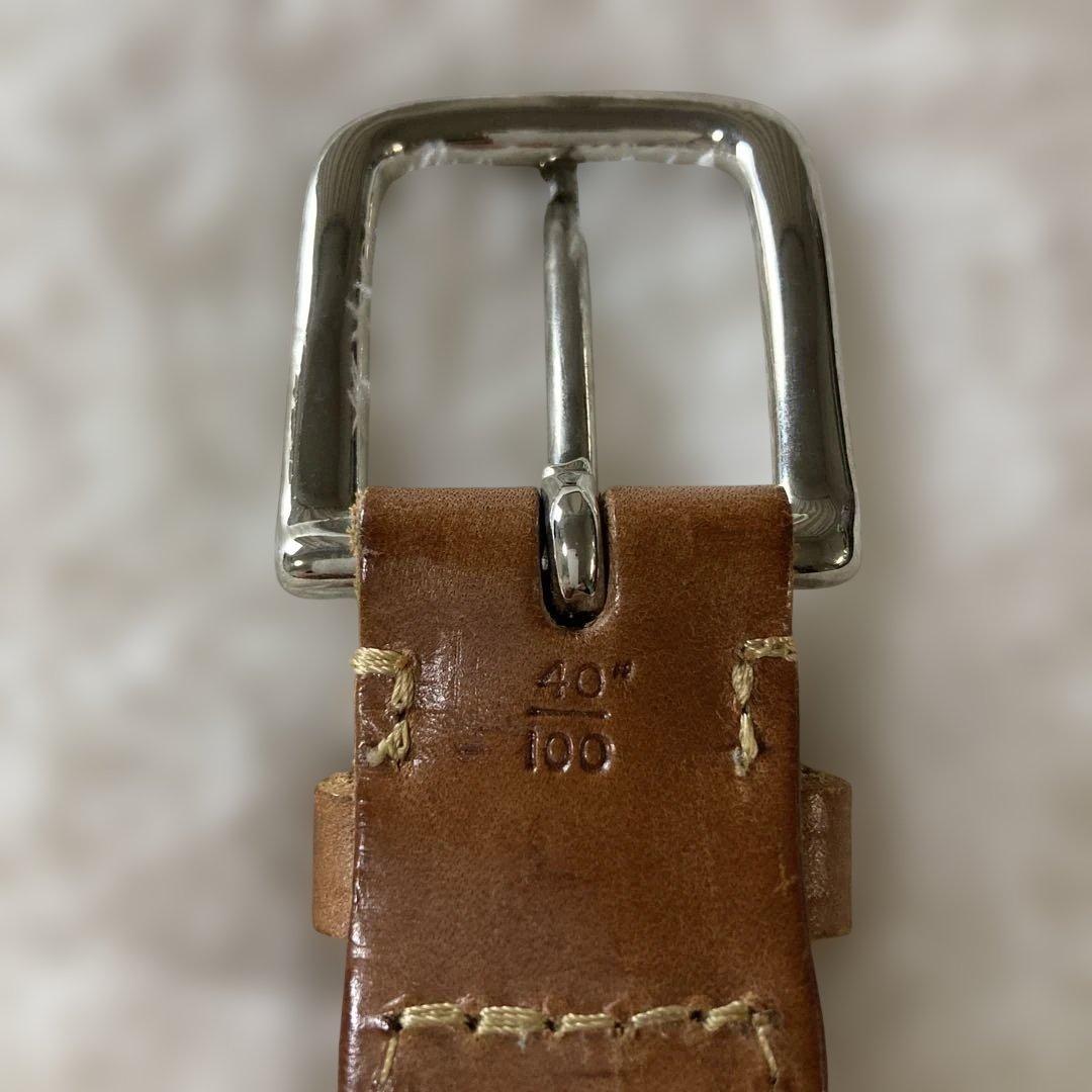 極美品 希少40大サイズ ホワイトハウスコックス メッシュベルト ライト