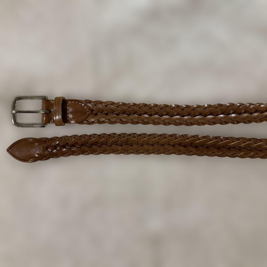 極美品 希少40大サイズ ホワイトハウスコックス メッシュベルト ライト