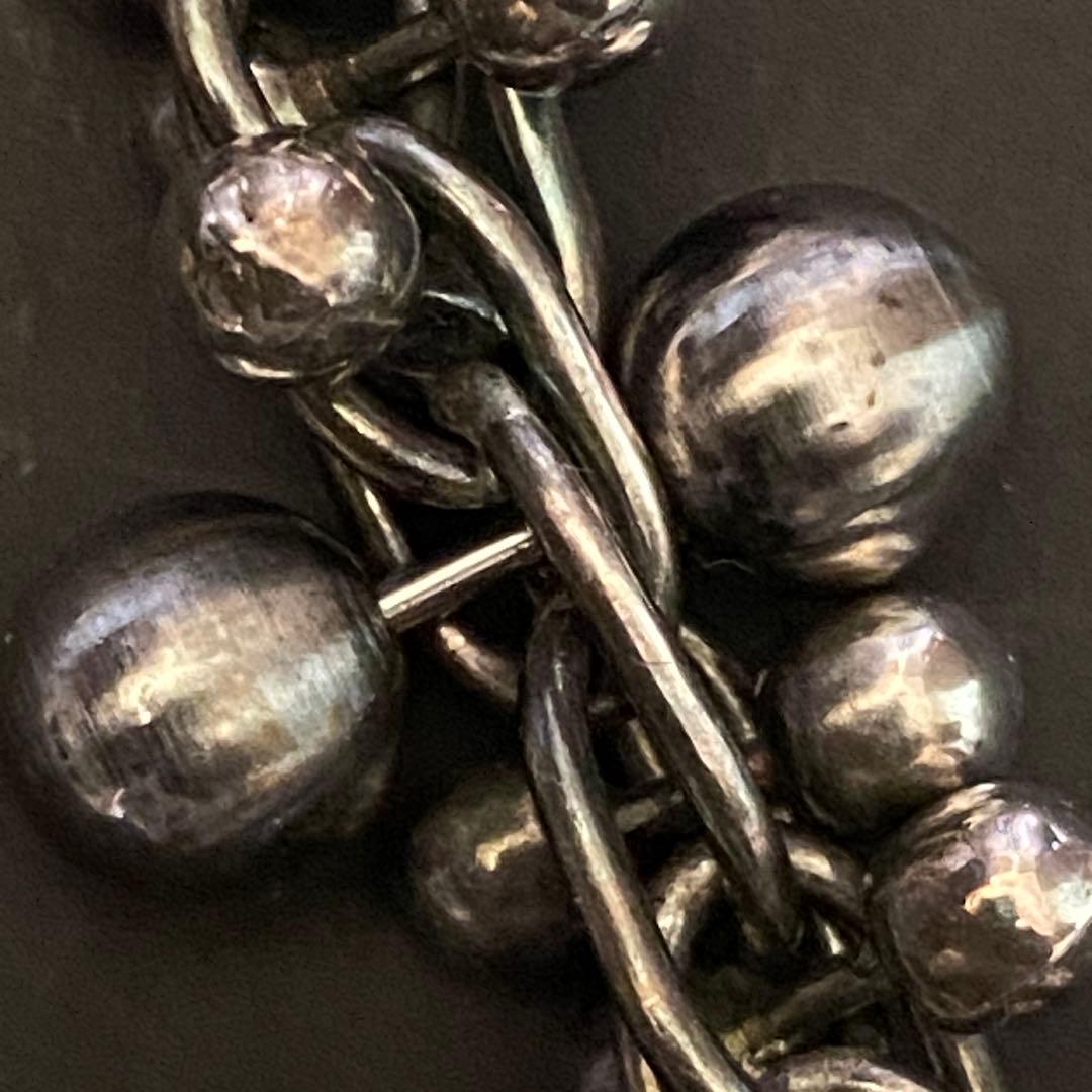 ヴィンテージ メキシコ シルバー パール DNA ブレスレット 8mm玉