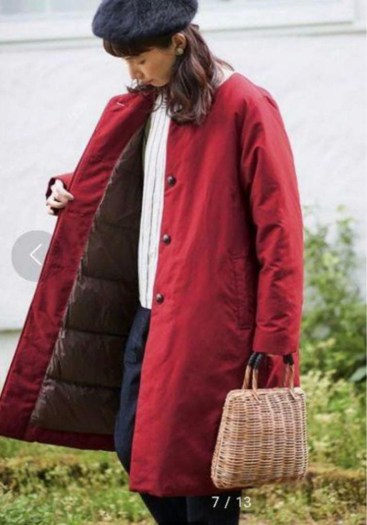 大人気】 Sunny clouds極薄ダウンコート 赤 サイズ - メルカリ