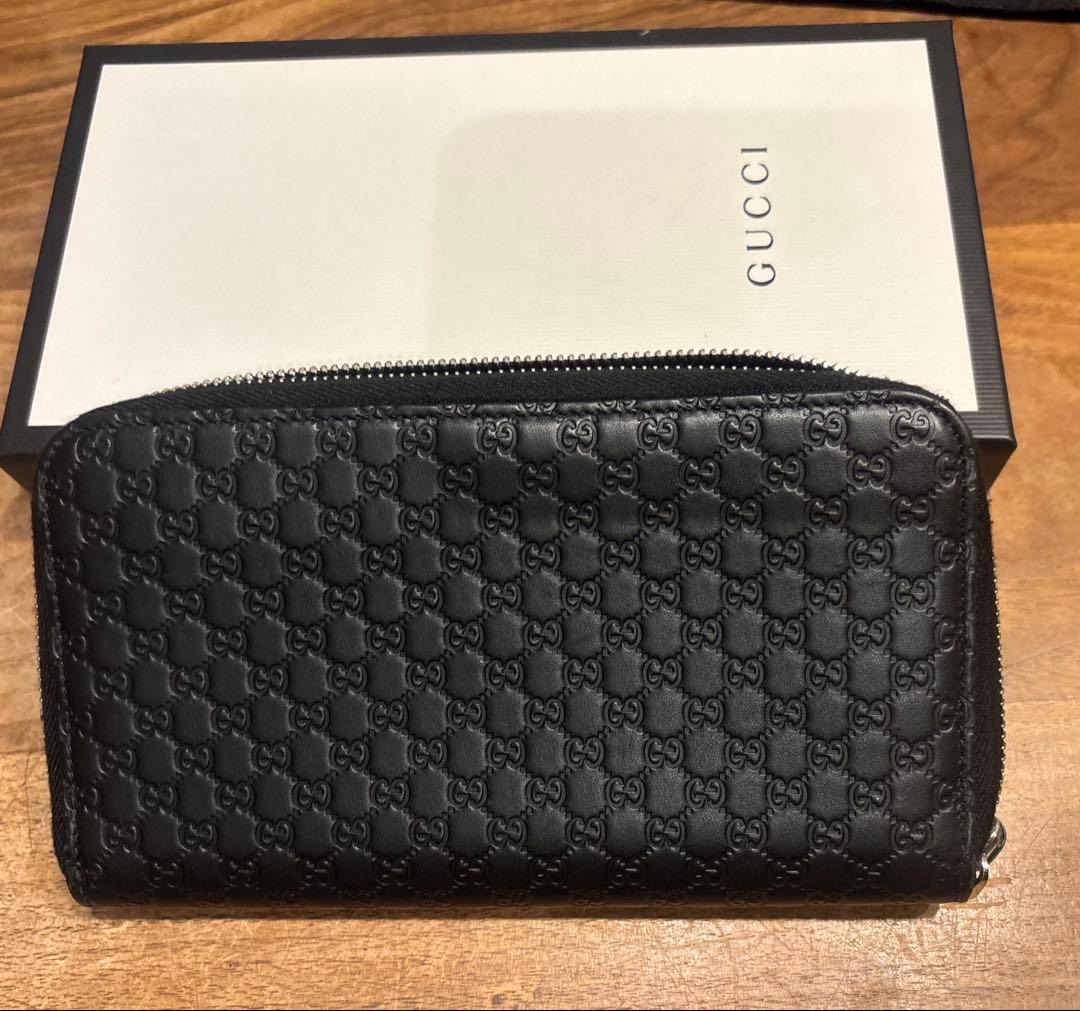 GUCCI ブラックレザー 長財布 GGパターン 楽天市場】【新品】 グッチ 長財布 ジップアラウンドウォレット
