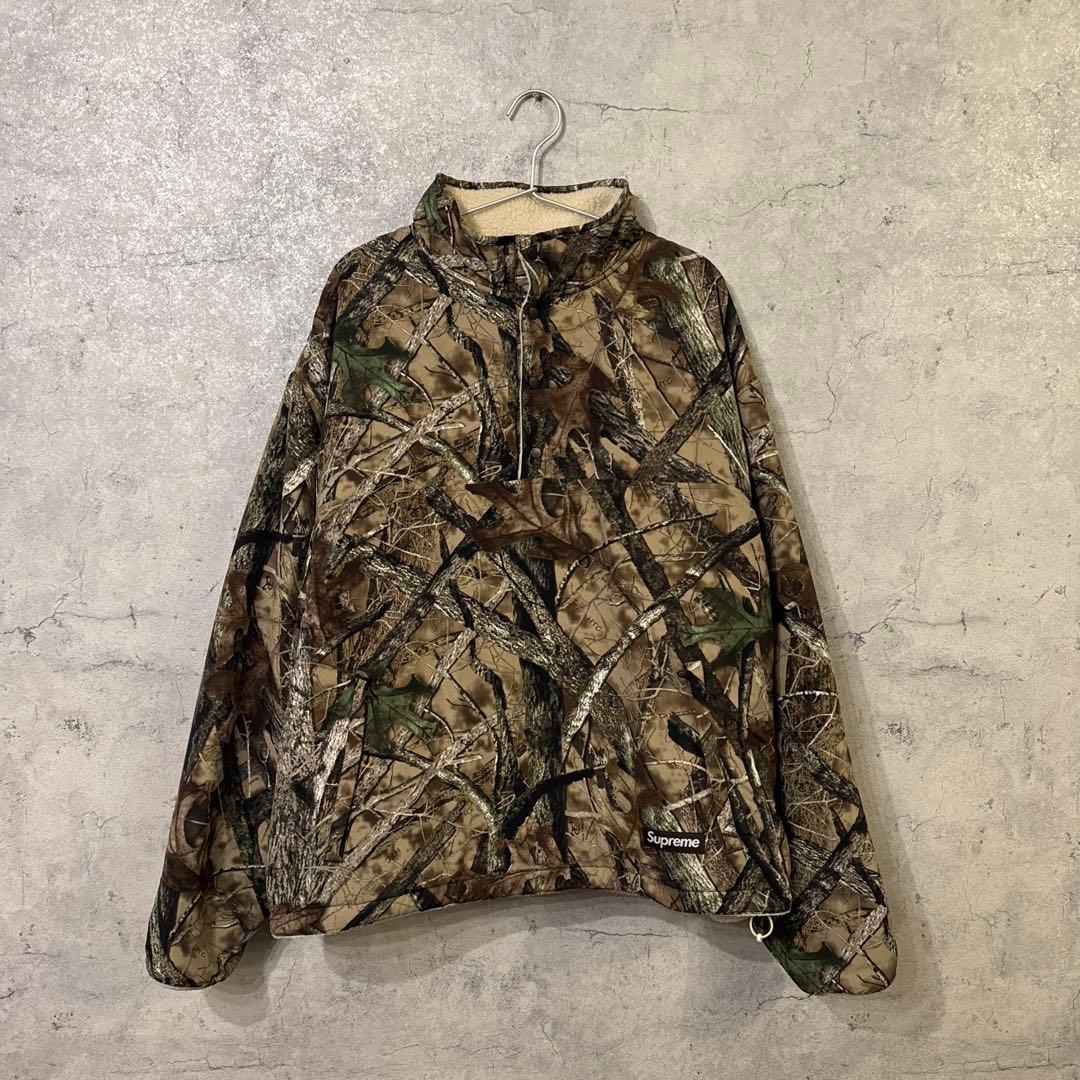 シュプリーム　リバーシブルジャケット　フリース　supreme