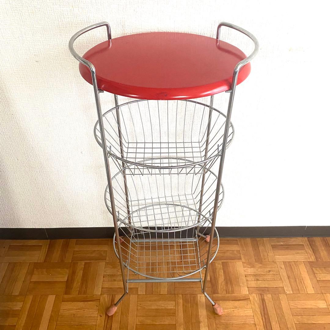 ワゴンラック 飾り棚 ワイヤーラック 高さ78cm