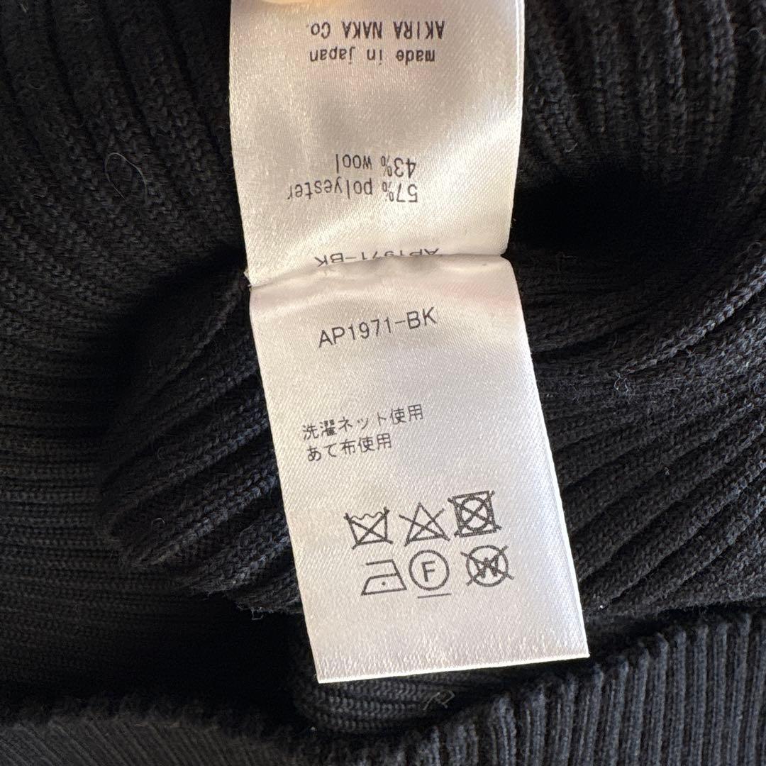 AKIRANAKA オープンスリーブニット ブラック サイズ4 - メルカリ