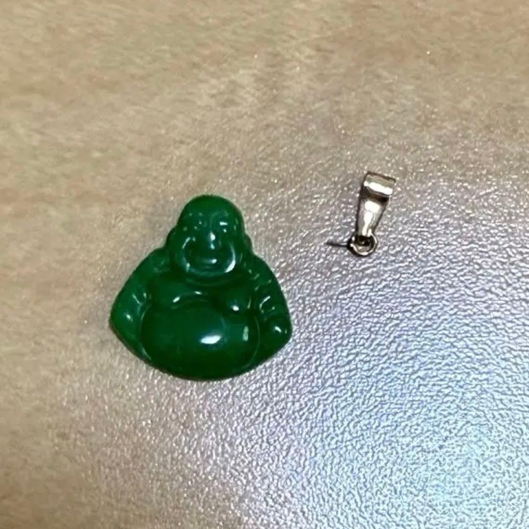 仏陀 Buddha 翡翠 JADE ジェイド チャーム 14k 14K gold green jade lady Buddha – Churk Work Shop