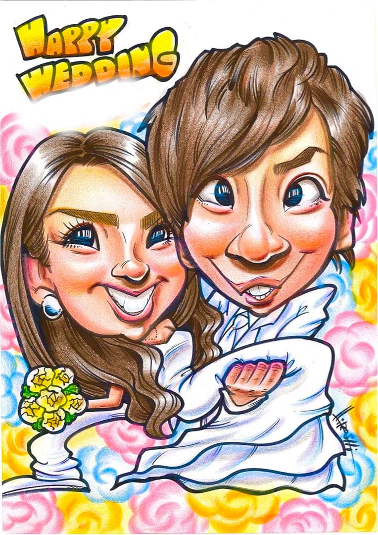 世界で1枚のオーダーメイド似顔絵★ハイクオリティver☆母の日