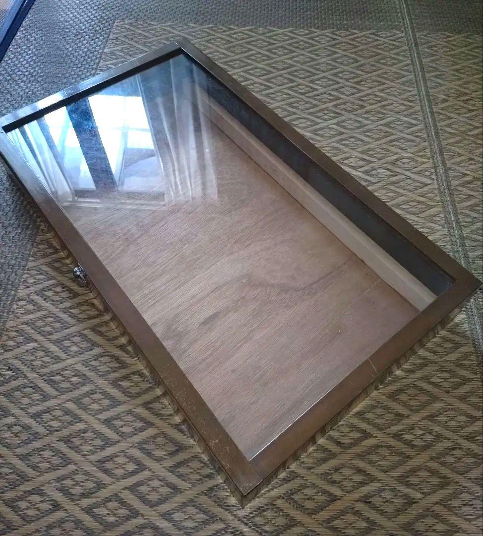 昭和　レトロ　木製ガラスケース　年代物　駄菓子ケース　コレクション　アクセサリー