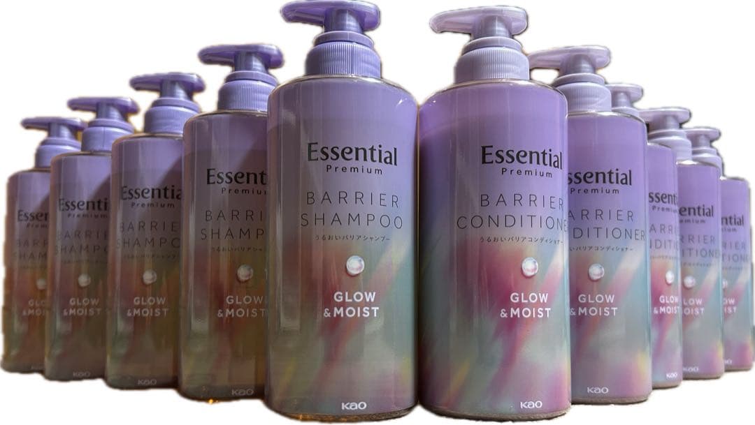 エッセンシャルプレミアムうるおいバリアシャンプーコンディショナーグロウ＆モイスト