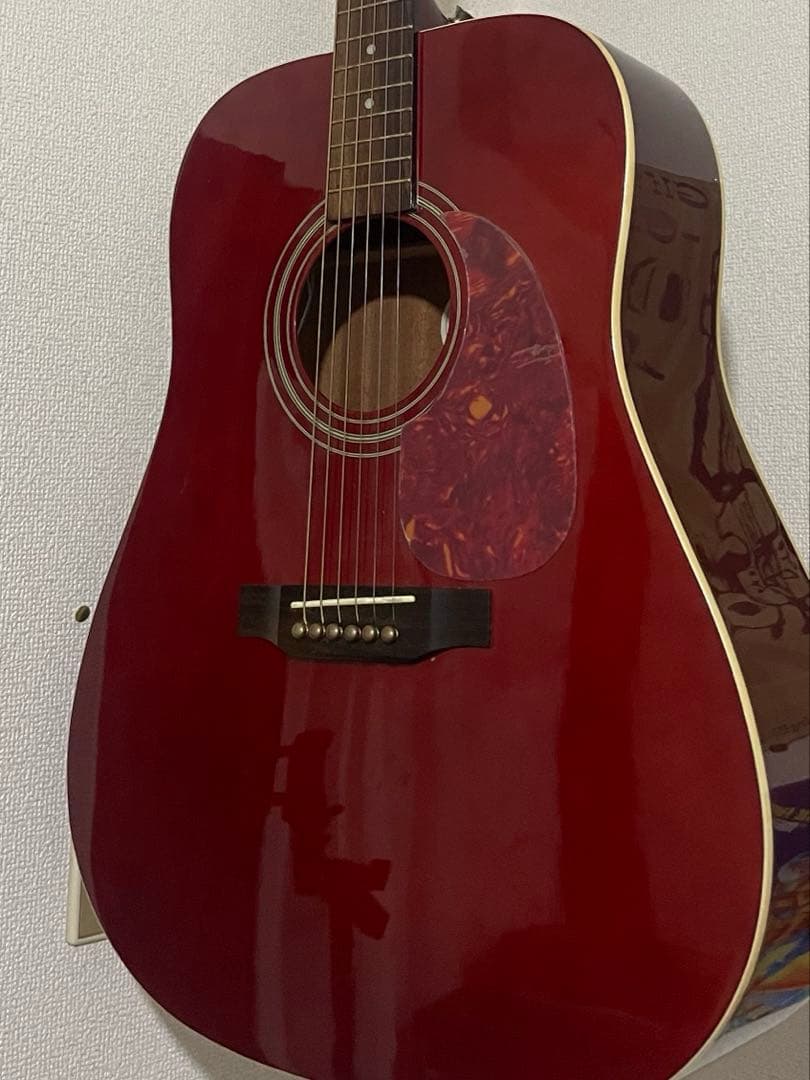 エレアコEpiphone DR-100WR アコースティックギター レッド